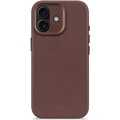 Decoded iPhone 17 Hülle Echtes Leder Backcover Stoßfest - Chocolate Brown