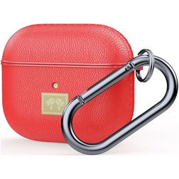 Mobigear Luxury Apple AirPods 3 Hülle Silikon (flexibel) - Rot