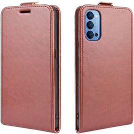 Mobigear OPPO Reno 4 Hülle Flipcase - Braun