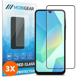 Mobigear Premium Samsung Galaxy A16 Panzerglas Gehärtetes Glas Displayschutz - Hüllenfreundlich (3er Pack)