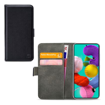 Mobilize Classic Gelly Wallet Samsung Galaxy A51 5G Hülle Klapphülle Geldbörse - Schwarz
