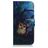 Mobigear Design Samsung Galaxy A71 Hülle Klapphülle Geldbörse - Eule