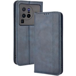 Mobigear Sensation Vivo X80 Pro Hülle Klapphülle Geldbörse - Blau