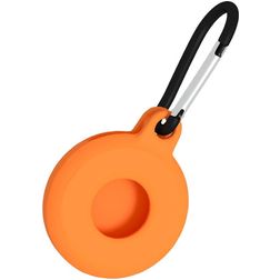 Mobigear Circle Key Apple AirTag Hülle Flexibles TPU Schlüsselanhänger - Orange