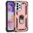 Mobigear Armor Ring Samsung Galaxy A23 Hülle Hardcase Backcover Stoßfest mit Ringhalter - Roségold