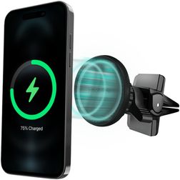 Mobilize Wireless Charge MagSafe Autohalterung Lüftungsgitter Magnetisch Universal - Schwarz