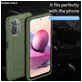 Mobigear Rugged Shield POCO M5s Hülle Flexibles TPU Backcover Stoßfest - Grün
