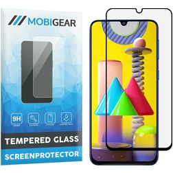 Mobigear Premium Samsung Galaxy M31 Panzerglas Displayschutz - Hüllenfreundlich - Schwarz
