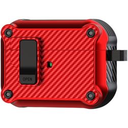 Mobigear Racing Clip Apple AirPods Pro 1 Hardcase Hülle - Rot