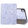 Mobigear Tri-Fold Marble iPad Air 11 Zoll (2026) Hülle Klapphülle + Stifthalter - Lila