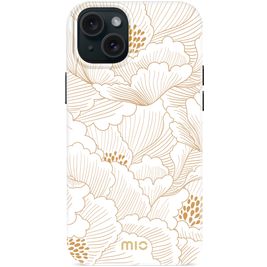 MIO iPhone 15 Plus MagSafe Hülle Hardcase Backcover - White Roses