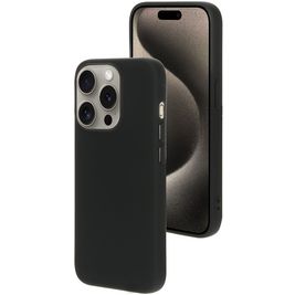 Mobiparts iPhone 15 Pro Silikon Hülle Backcover - Schwarz