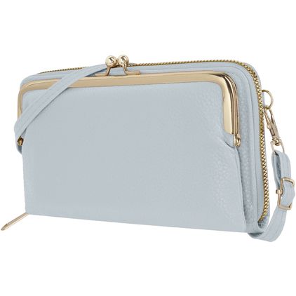 Antonio Fonzo Crossbody Clutch Snap Handytasche - Large - Grau