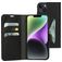 Mobiparts Classic Wallet iPhone 14 Plus Hülle Klapphülle Geldbörse - Schwarz