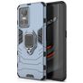 Mobigear Armor Ring Realme GT Neo 3 Hülle Hardcase Backcover Stoßfest mit Ringhalter - Blau