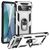 Mobigear Armor Ring Google Pixel 7 Pro Hülle Hardcase Backcover Stoßfest mit Ringhalter - Silber