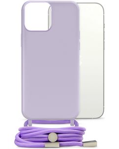 Mobilize Lanyard Gelly iPhone 13 Flexibles TPU Handykette - Pastel Purple