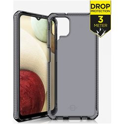 ITSkins SpectrumClear Samsung Galaxy A12 Hülle Flexibles TPU Backcover Stoßfest - Smoke