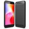 Mobigear Brushed Slim Xiaomi Redmi Go Hülle Flexibles TPU Backcover - Schwarz