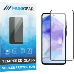Mobigear Premium Samsung Galaxy A35 Panzerglas Gehärtetes Glas Displayschutz - Hüllenfreundlich - Schwarz