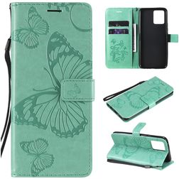 Mobigear Butterfly Realme 8 Pro Hülle Klapphülle Geldbörse - Türkis