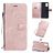 Mobigear Butterfly Samsung Galaxy A71 Klapphülle Portemonnaie - Roségold