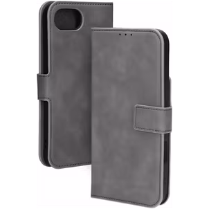 Mobiparts Classic Wallet iPhone 16e MagSafe Hülle Klapphülle - Granite Grey