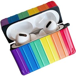 Mobigear Rainbow Apple AirPods Pro 1 Hülle Flexibles Silikon