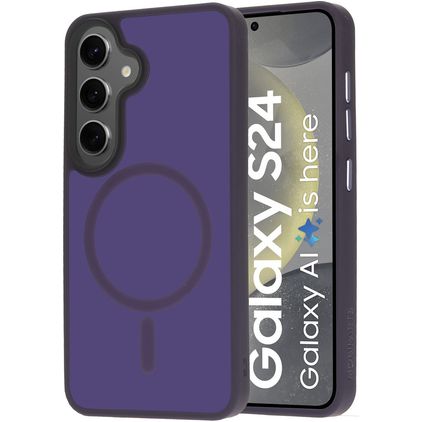 Mobiparts Hardcover Samsung Galaxy S24 MagSafe Hülle Hardcase Backcover - Satin Purple