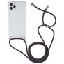 Mobigear Lanyard iPhone 12 Pro Max Flexibles TPU Handykette - Transparent / Grau
