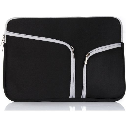 Mobigear Double Zipper Neopren Laptop Sleeve 11 Zoll Laptop Hülle - Schwarz