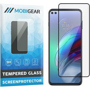 Mobigear Premium Motorola Moto G100 Panzerglas Gehärtetes Glas Displayschutz - Hüllenfreundlich - Schwarz