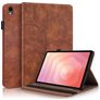 Mobigear Tree Samsung Galaxy Tab S11 Hülle Klapphülle + Stifthalter - Braun
