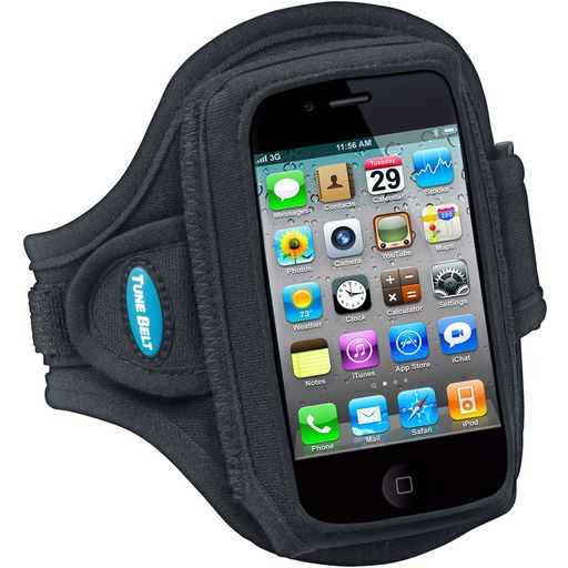 TuneBelt Handyhalterung Joggen Neopren Sporthülle Sportarmband - AB82 - Schwarz