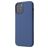 Mobigear Rubber Touch iPhone 12 Silikon Hülle Backcover - Marineblau
