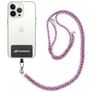 Mobigear Lanyard Verstellbare Universal-Handykette - Weiß / Blau / Magenta