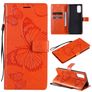 Mobigear Butterfly OPPO Reno 4 Hülle Klapphülle Geldbörse - Orange