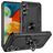 Mobigear Armor Ring Samsung Galaxy A24 Hülle Hardcase Backcover Stoßfest mit Ringhalter - Schwarz
