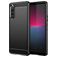 Mobigear Brushed Slim Sony Xperia 10 V TPU (flexibel) Backcover - Schwarz