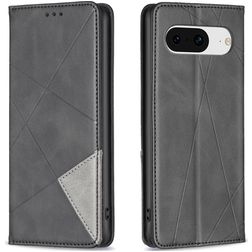 Mobigear Rhombus Slim Google Pixel 8 Klapphülle - Schwarz