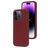 Mobiparts iPhone 14 Pro Silikon Hülle Backcover - Plum Red