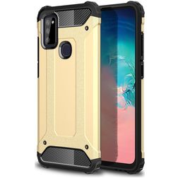 Mobigear Outdoor Samsung Galaxy M51 Hülle Hardcase Backcover Stoßfest - Gold