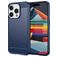 Mobigear Brushed Slim iPhone 15 Pro Hülle Flexibles TPU Backcover - Blau