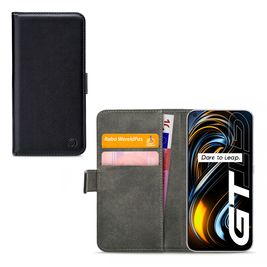 Mobilize Classic Gelly Wallet Realme GT Hülle Klapphülle Geldbörse - Schwarz