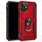 Mobigear Armor Ring iPhone 12 Pro Hülle Hardcase Backcover Stoßfest mit Ringhalter - Rot