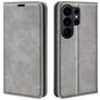 Mobigear Retro Slim Samsung Galaxy S26 Ultra Hülle Klapphülle Geldbörse - Grau