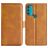 Mobigear Slim Magnet Motorola Moto G71 5G Hülle Klapphülle Geldbörse - Cognac