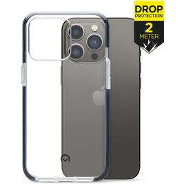 Mobilize Shatterproof iPhone 13 Pro Hülle Hardcase Backcover Stoßfest - Transparent / Schwarz