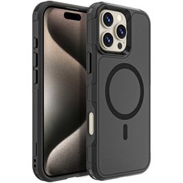 Mobigear Traveller iPhone 16 Pro Max MagSafe Hülle Hardcase Backcover Stoßfest - Schwarz