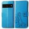 Mobigear Clover Google Pixel 7 Klapphülle Portemonnaie - Blau